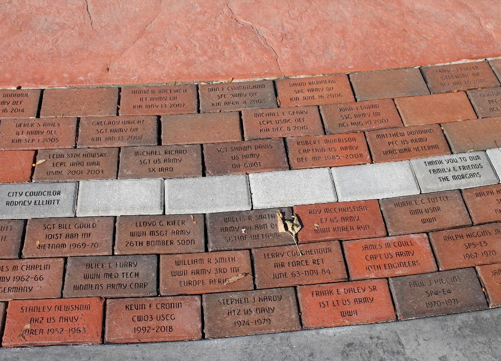 Pepperell Massachusetts Veteran Memorial Bricks - Global War on Terror Memorial