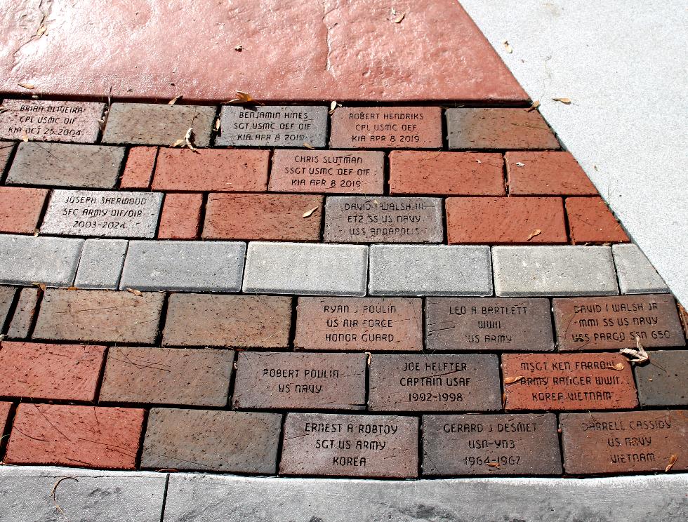 Pepperell Massachusetts Veteran Memorial Bricks - Global War on Terror Memorial