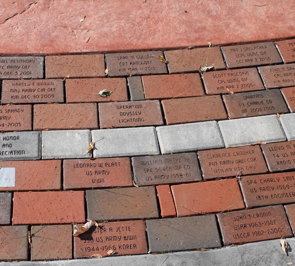 Pepperell Massachusetts Veteran Memorial Bricks - Global War on Terror Memorial