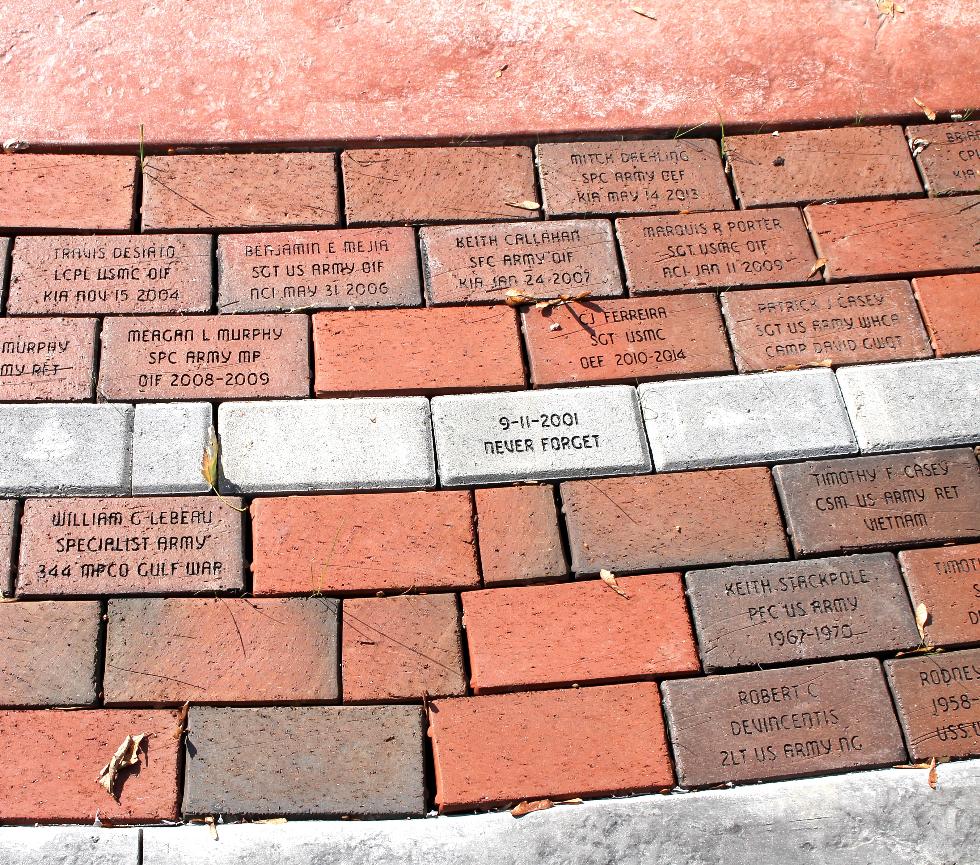 Pepperell Massachusetts Veteran Memorial Bricks - Global War on Terror Memorial