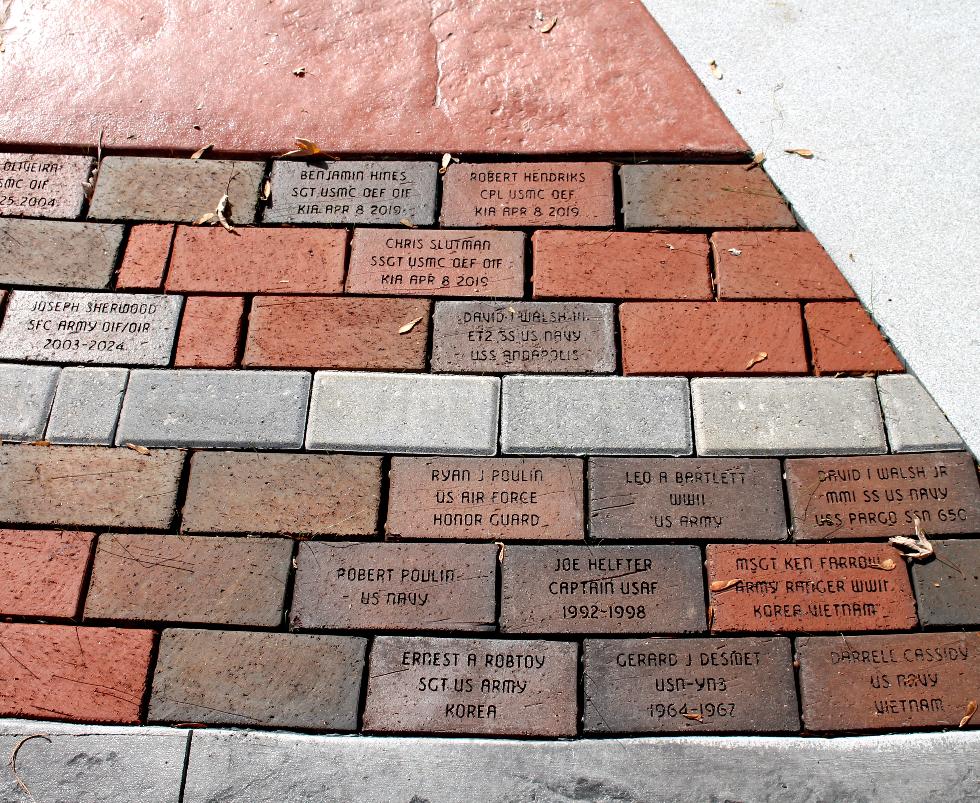 Pepperell Massachusetts Veteran Memorial Bricks - Global War on Terror Memorial