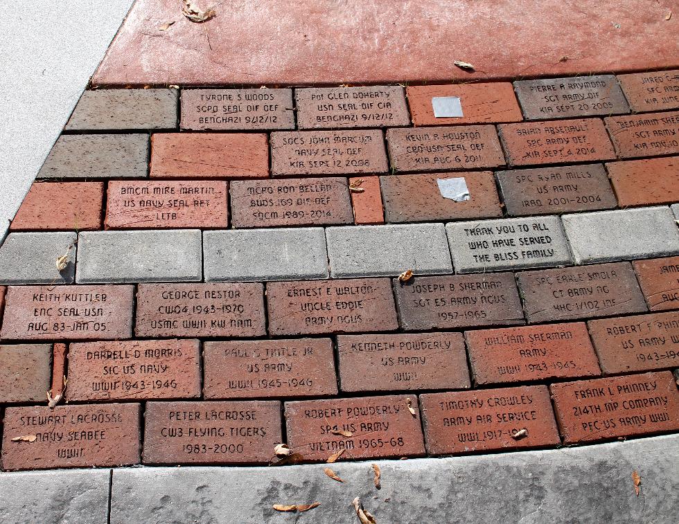 Pepperell Massachusetts Veteran Memorial Bricks - Global War on Terror Memorial