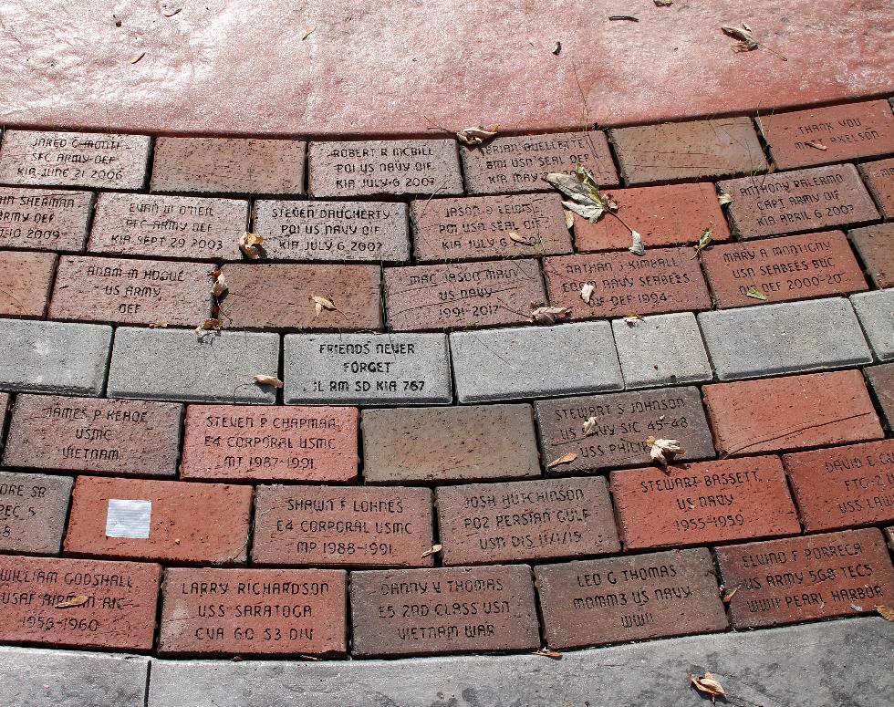 Pepperell Massachusetts Veteran Memorial Bricks - Global War on Terror Memorial