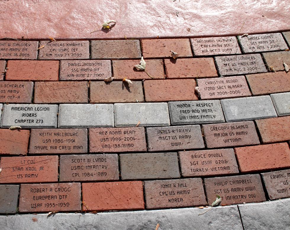 Pepperell Massachusetts Veteran Memorial Bricks - Global War on Terror Memorial