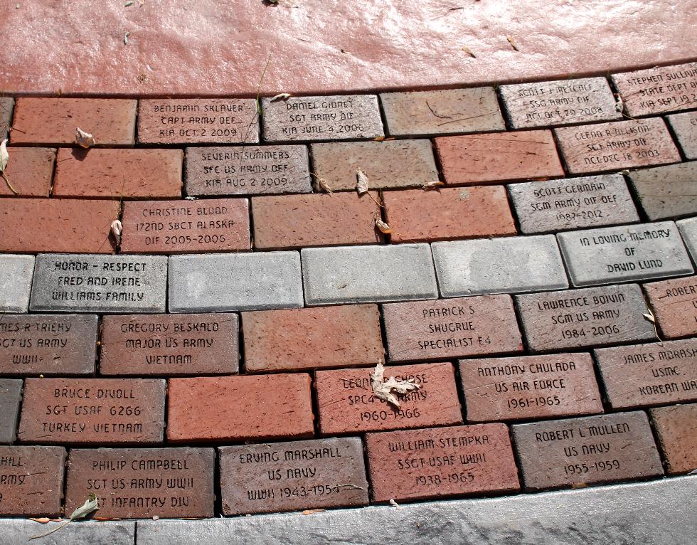 Pepperell Massachusetts Veteran Memorial Bricks - Global War on Terror Memorial