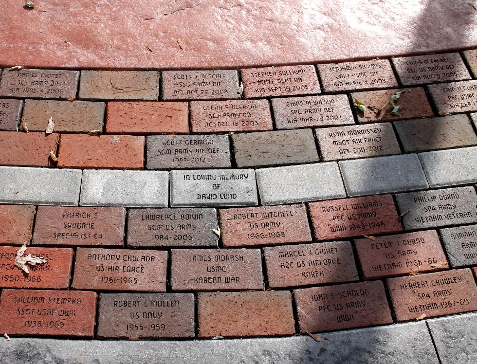 Pepperell Massachusetts Veteran Memorial Bricks - Global War on Terror Memorial