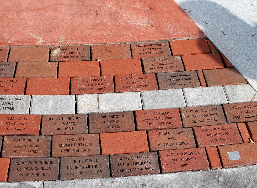 Pepperell Massachusetts Veteran Memorial Bricks - Global War on Terror Memorial