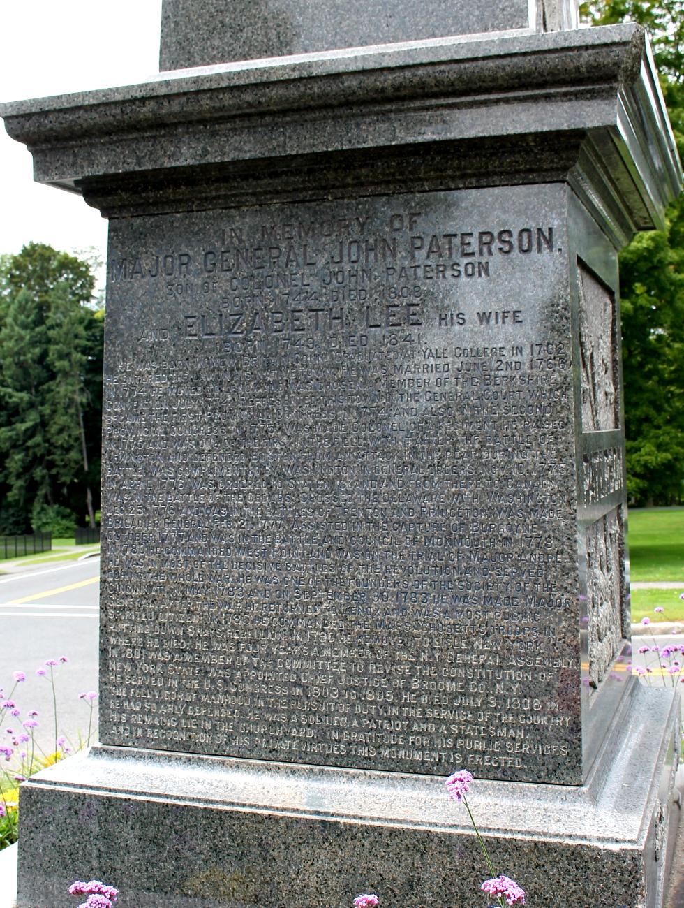 General John Paterson Memorial - Pittsfield Massachusetts