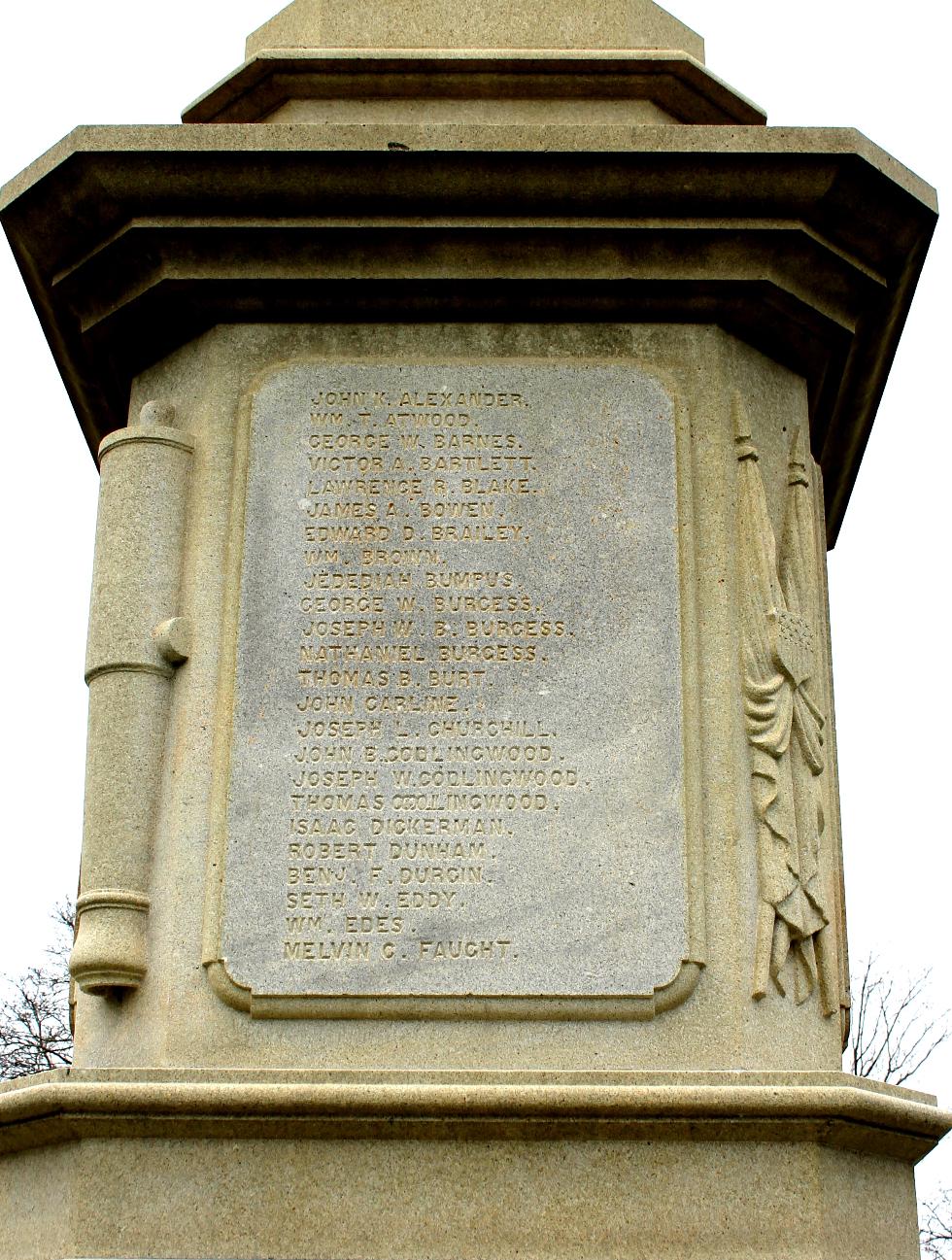 Plymouth Massachusetts Civil War Veterans Memorial