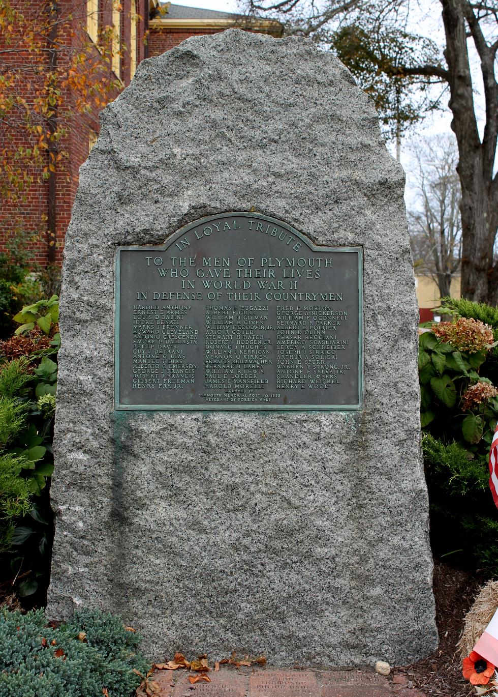 Plymouth Massachusetts World War Ii Veterans Memorial