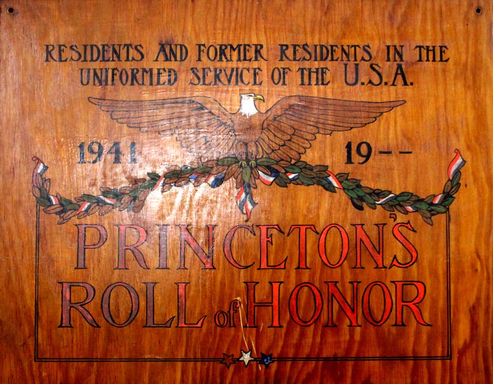 Princeton Massachusetts World War II Veterans Honor Roll