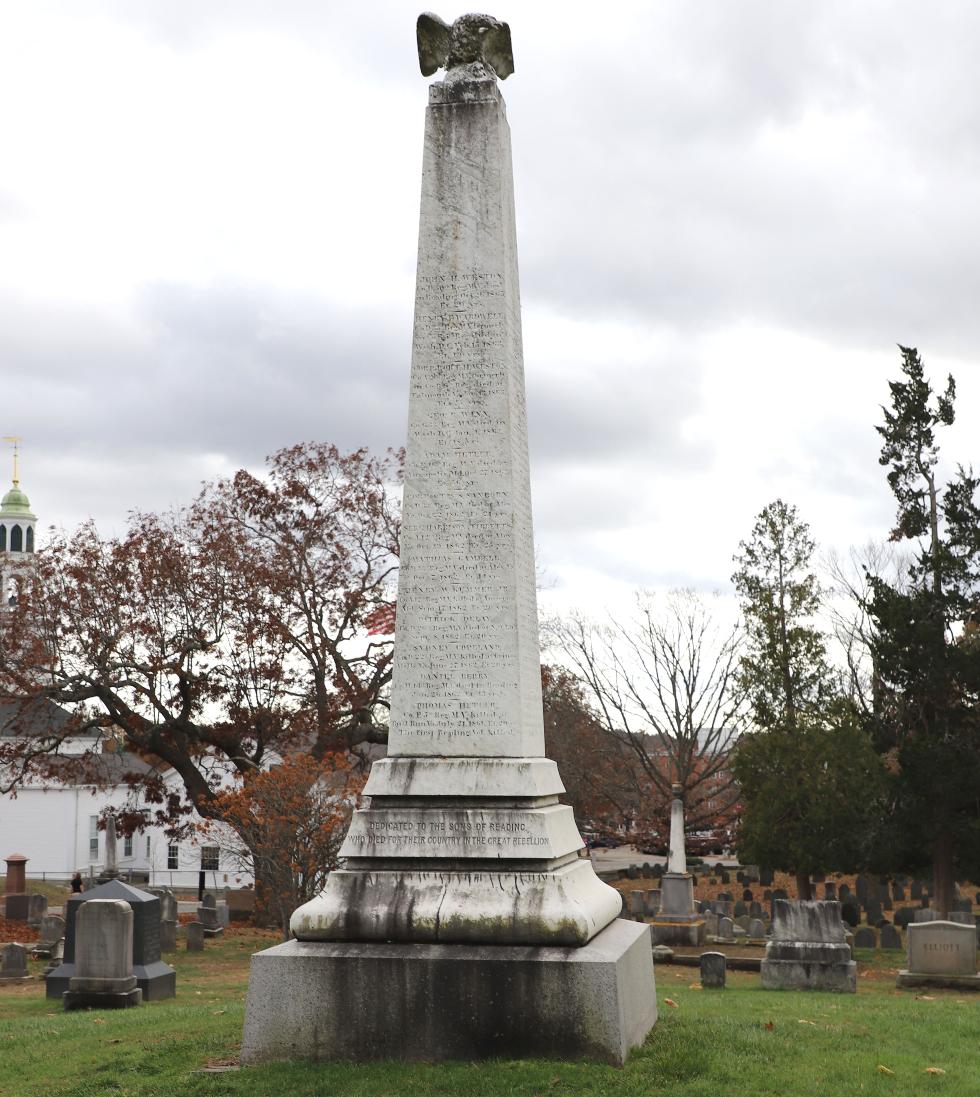 Reading Massachusetts Civil War Veterans Memorial