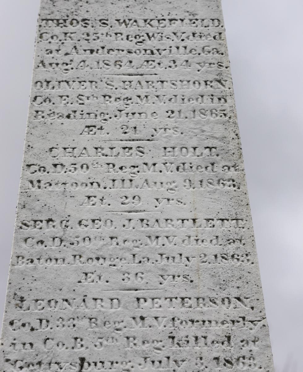 Reading Massachusetts Civil War Veterans Memorial