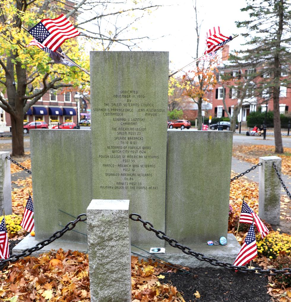 Salem Massachusetts Veterans Memorial;
