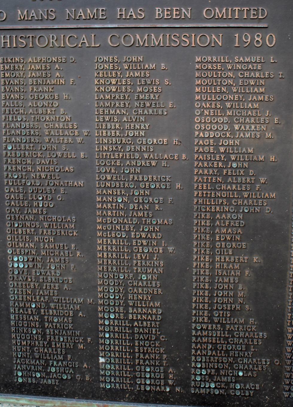 Salisbury Massachusetts Civil War Veterans Memorial