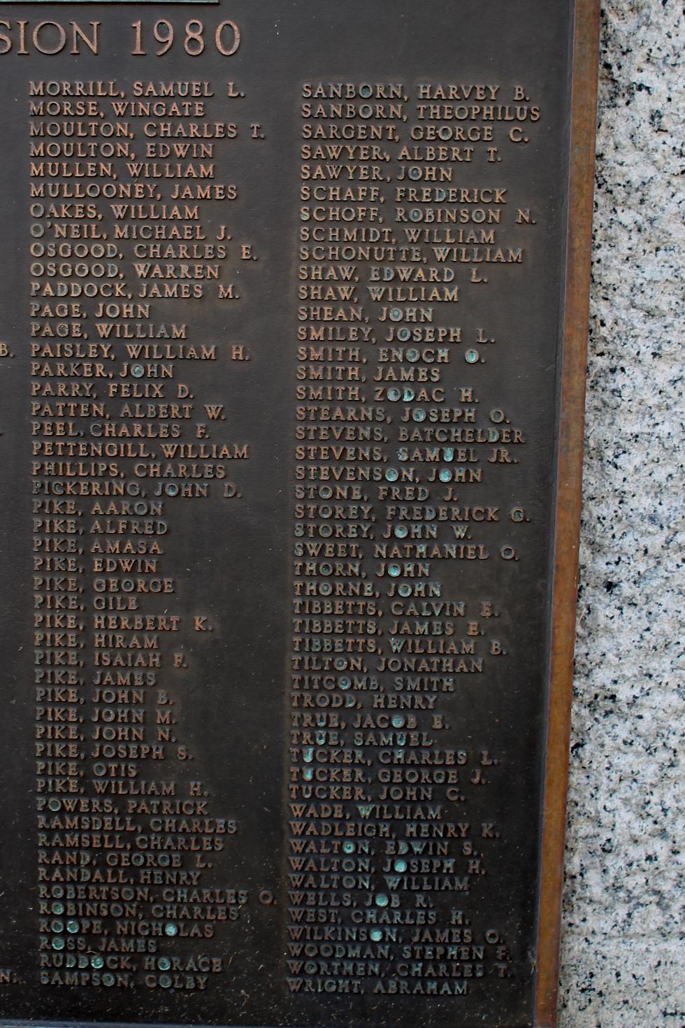 Salisbury Massachusetts Civil War Veterans Memorial