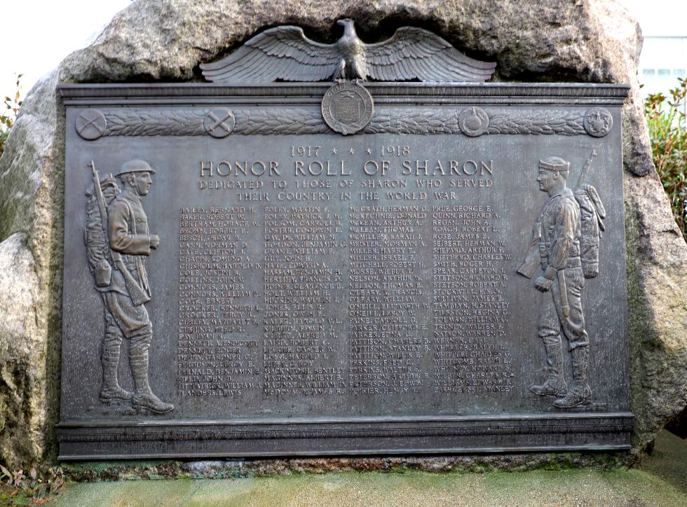 Sharon Massachusetts World War I Veterans Memorial