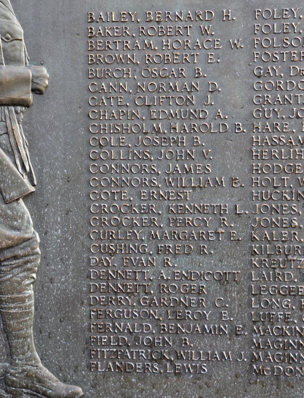 Sharon Massachusetts World War I Veterans Memorial