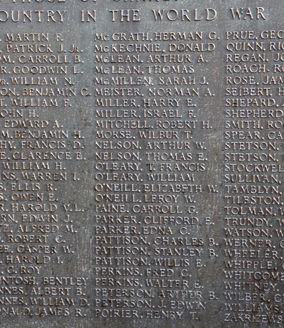 Sharon Massachusetts World War I Veterans Memorial