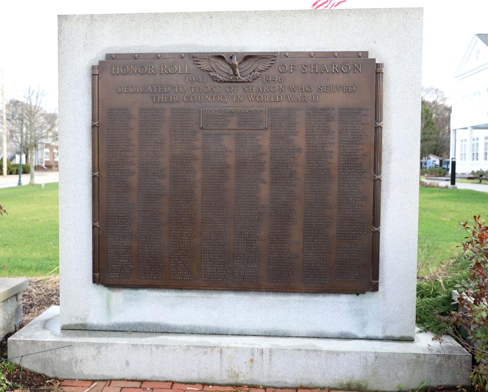 Sharon Massachusetts World War II Veterans Memorial