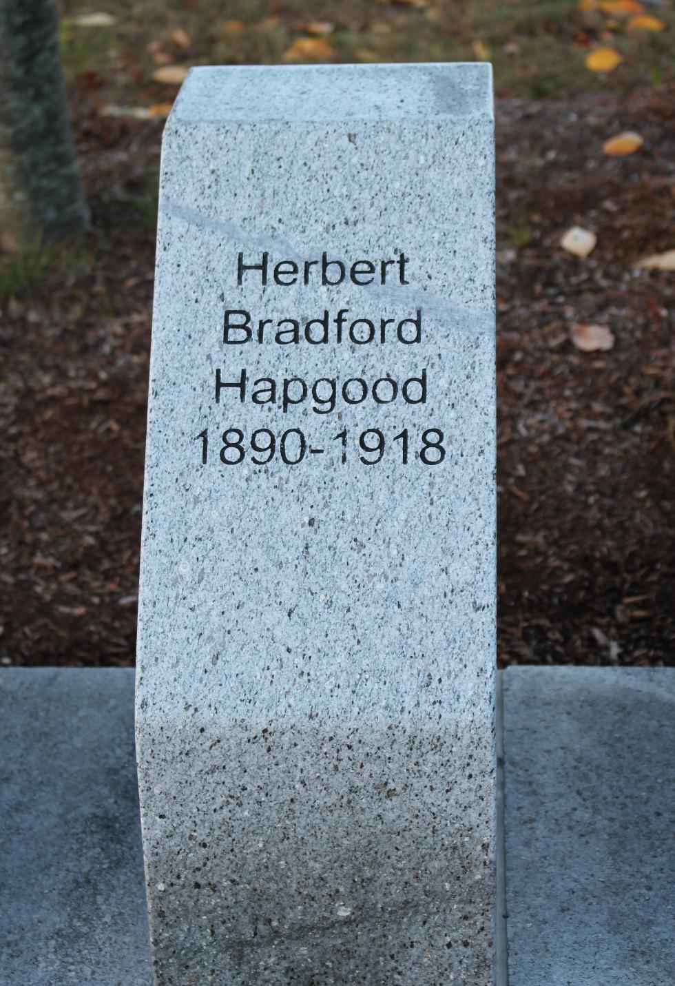Shrewsbury Massachusetts World War I Veterans Memorial Herbert Bradford Hapgood