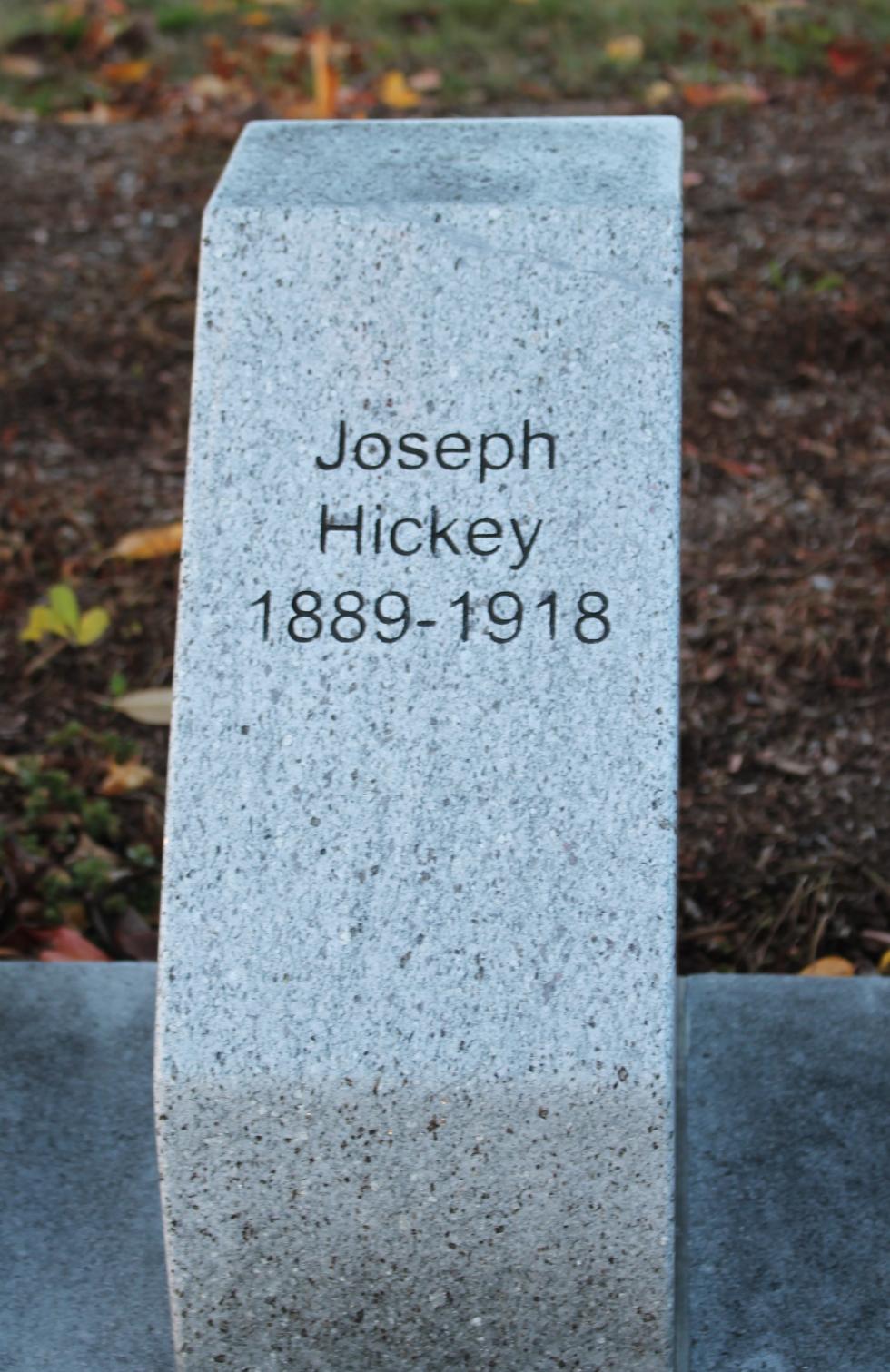 Shrewsbury Massachusetts World War I Veterans Memorial Joseph Hickey