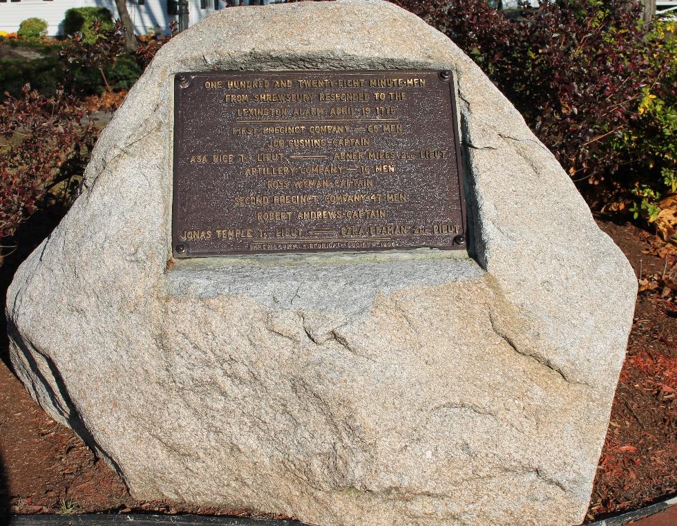 Shrewsbury Massachusetts Minutemen Memorial