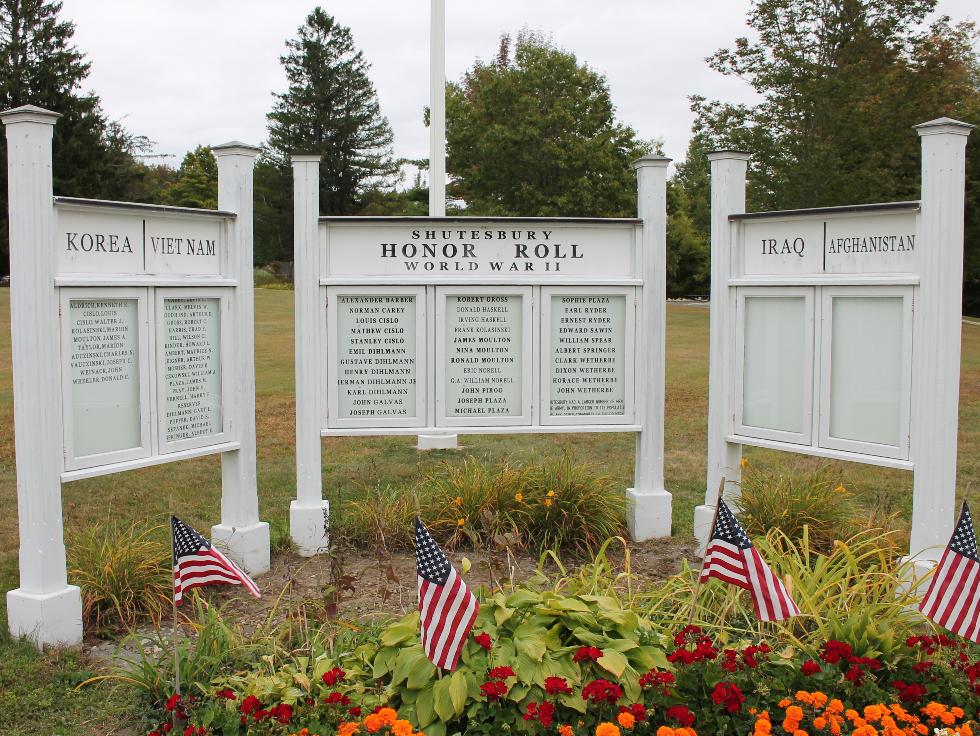 Shutesbury Massachusetts Veterans Memorial Park