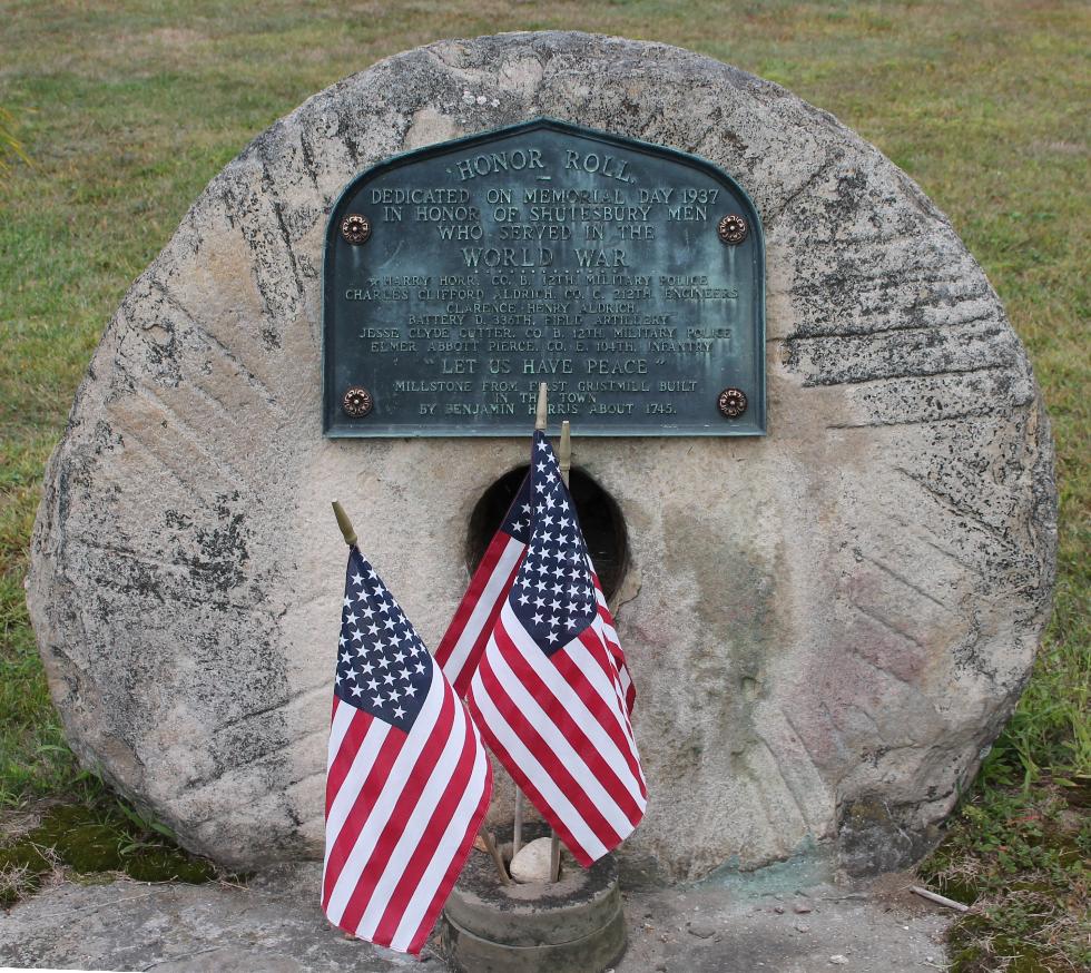 Shutesbury Massachusetts World War I Veterans Memorial