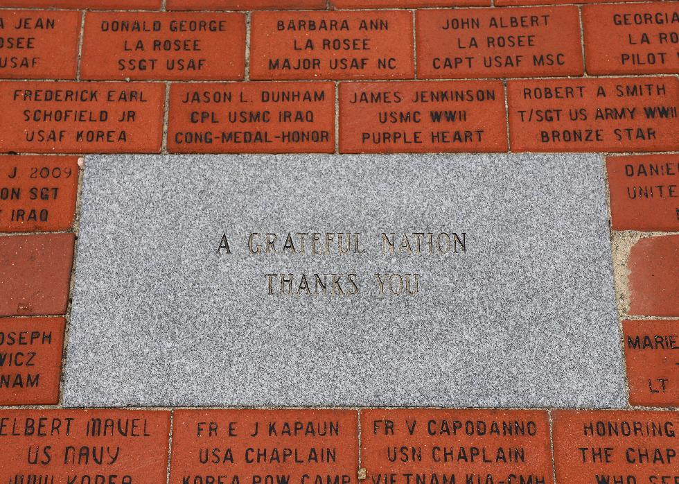 Somerset Massachusetts Veterans Memorial Walkway