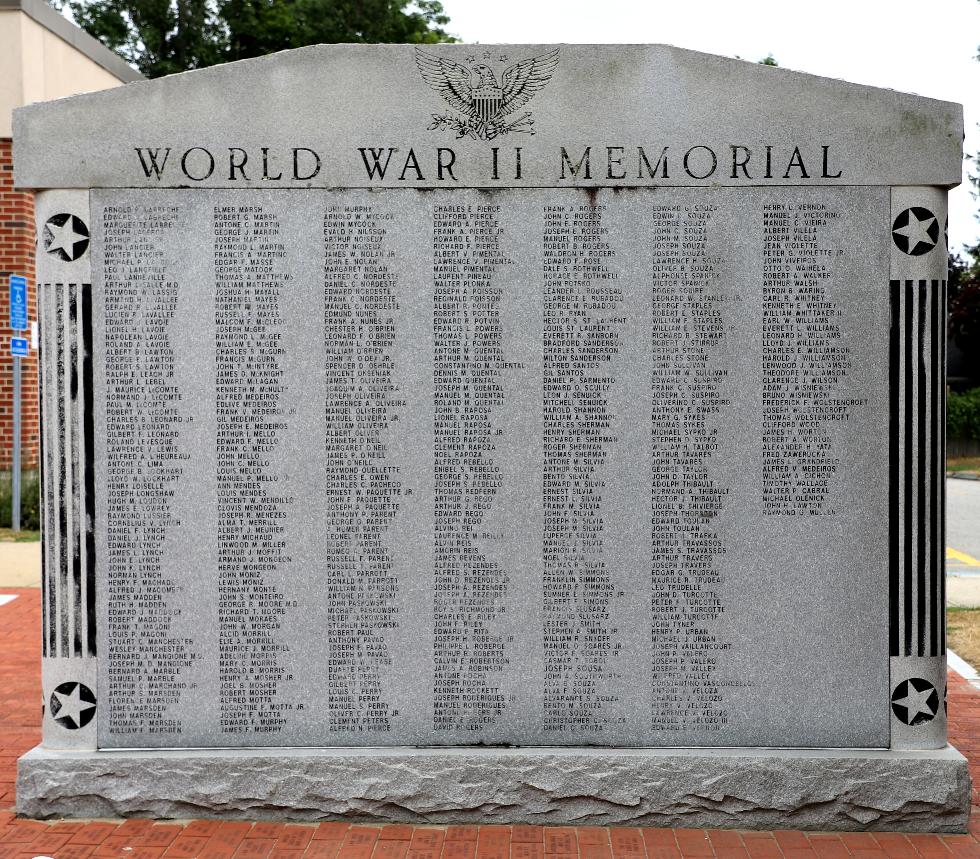 Somerset Massachusetts World War II Veterans Memorial