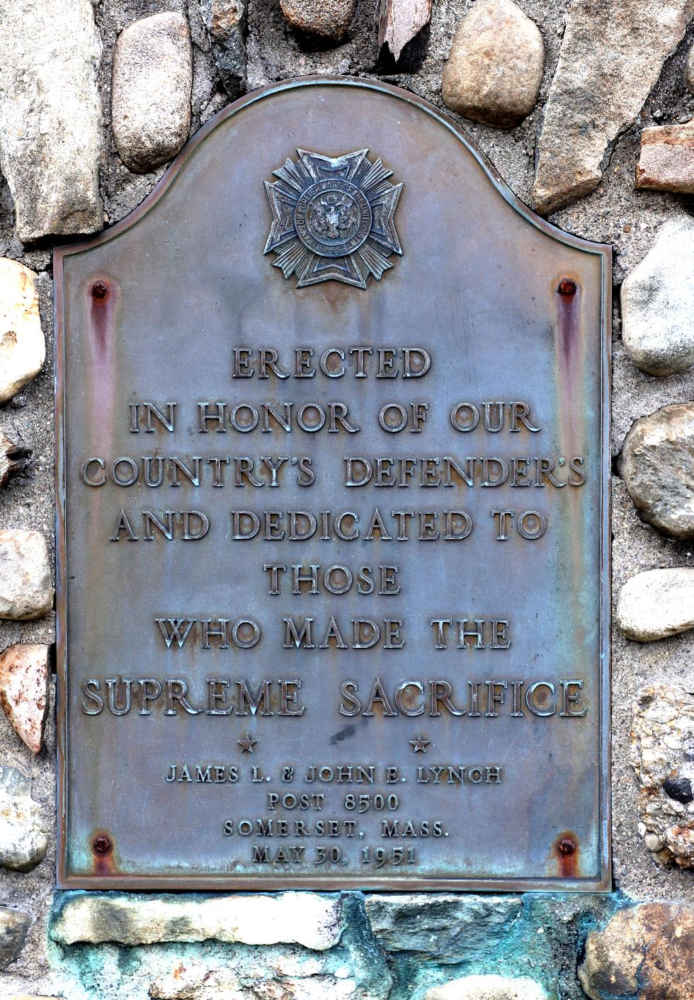 Somerset Massachusetts VFW Memorial