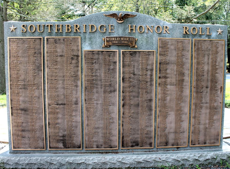 Southbridge Massachusetts World War II Veterans Memorial
