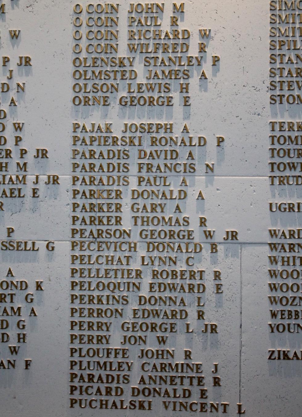 Spencer Masssachusetts Vietnam War Veterans Honor Roll