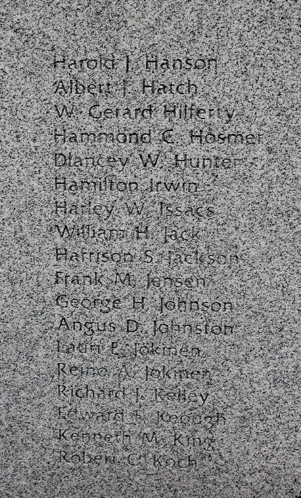 Stowe Massachusetts World War II Veterans Memorial