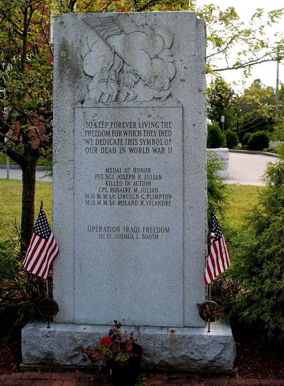 Sturbridge Massachusetts - Lost Veterans Memorial
