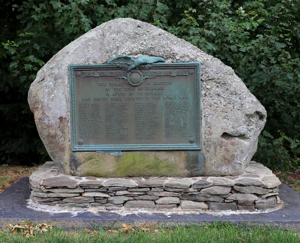 Swansea Mass Veterans Memorial Park - WWI Memorial