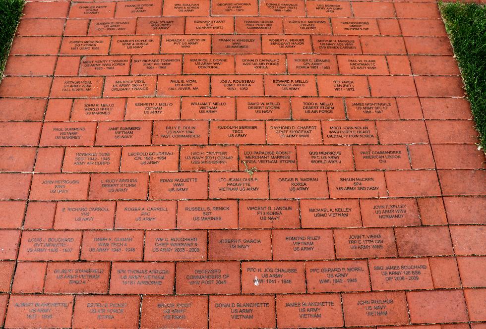 Swansea Massachusetts Veterans Memorial Walkway