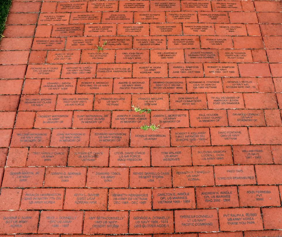 Swansea Massachusetts Veterans Memorial Walkway