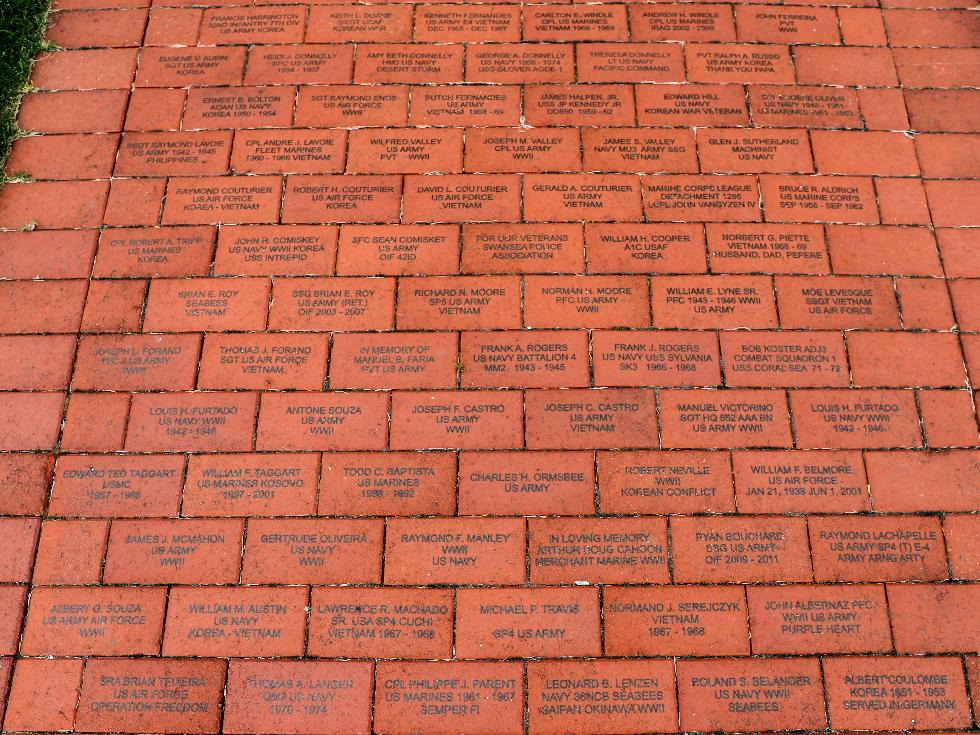 Swansea Massachusetts Veterans Memorial Walkway