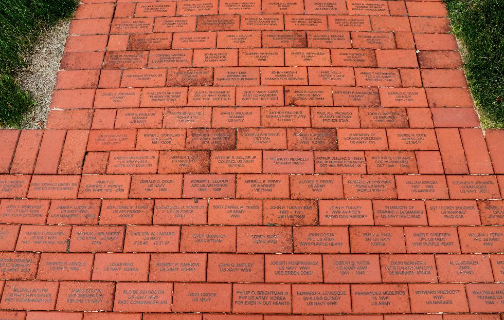 Swansea Massachusetts Veterans Memorial Walkway