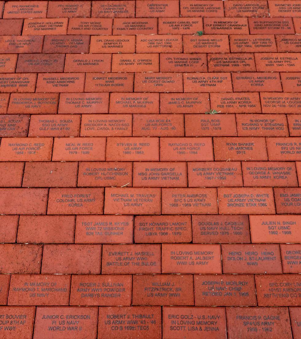 Swansea Massachusetts Veterans Memorial Walkway