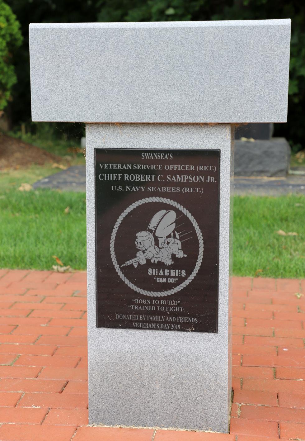 Swansea Mass Veterans Memorial Park - Chief Robert C Sampson Memorial