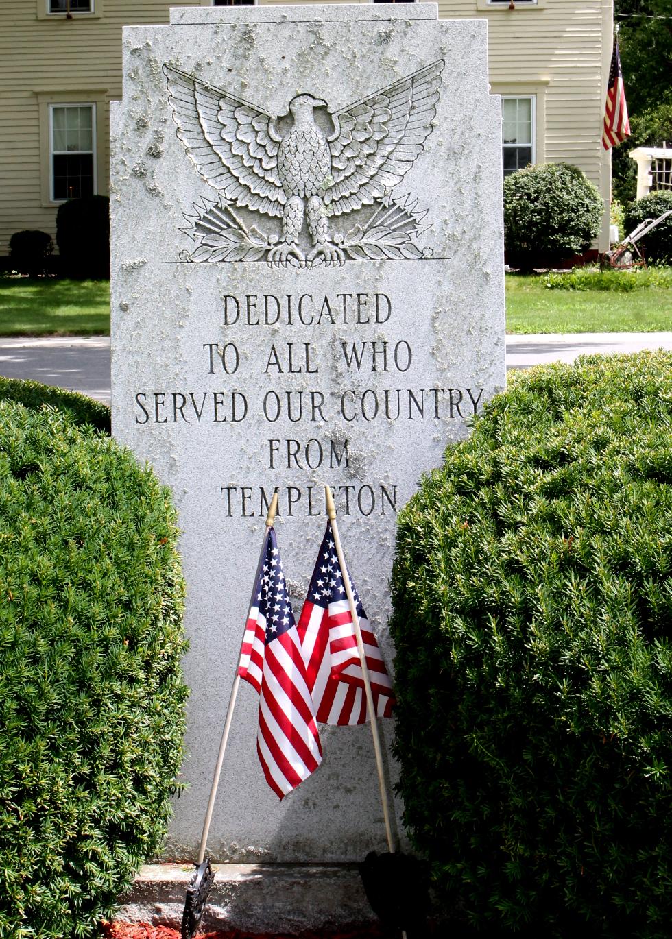 Templeton Massachusetts All Veterans Memorial