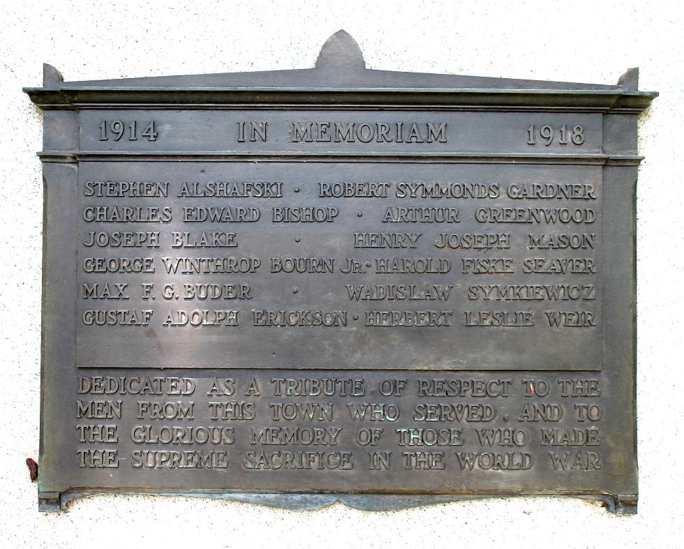 Templeton Massachusetts World War I Veterans Memorial