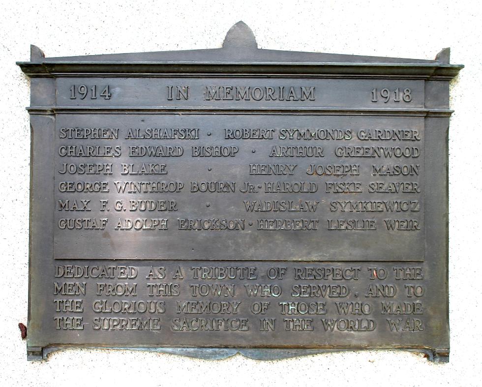 Templeton Massachusetts World War I Veterans Memorial