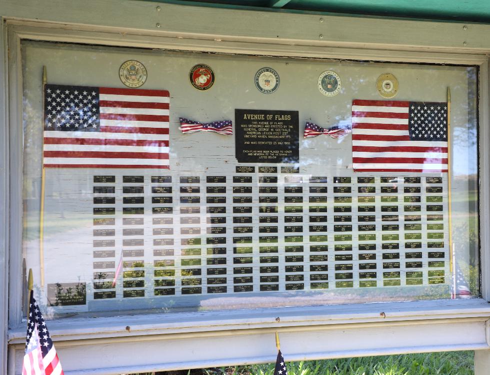 Tisbury Massachusetts Avenue of Flags