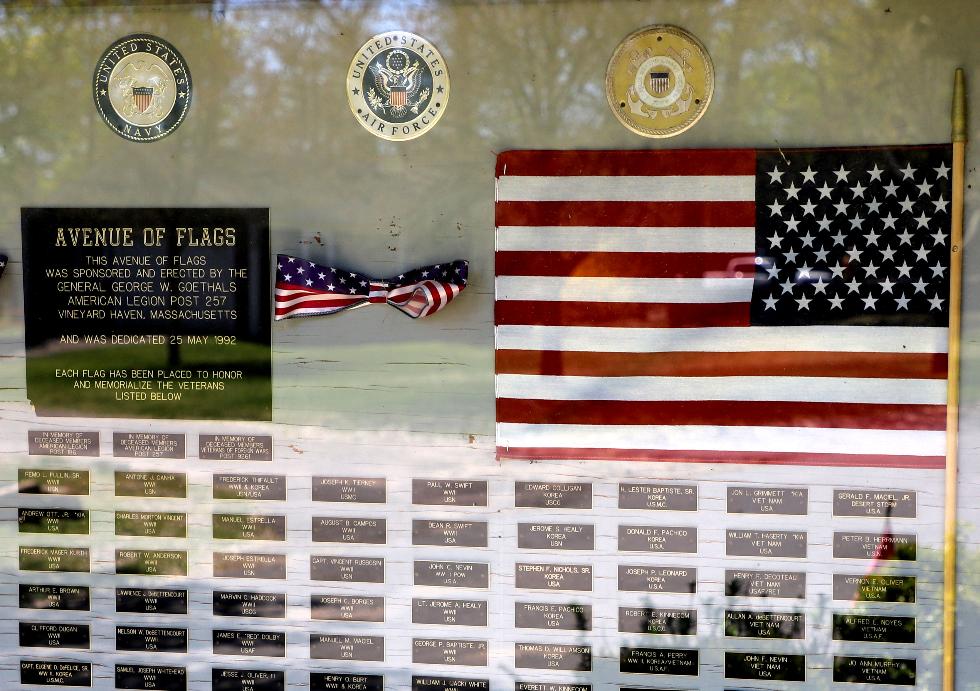 Tisbury Massachusetts Avenue of Flags