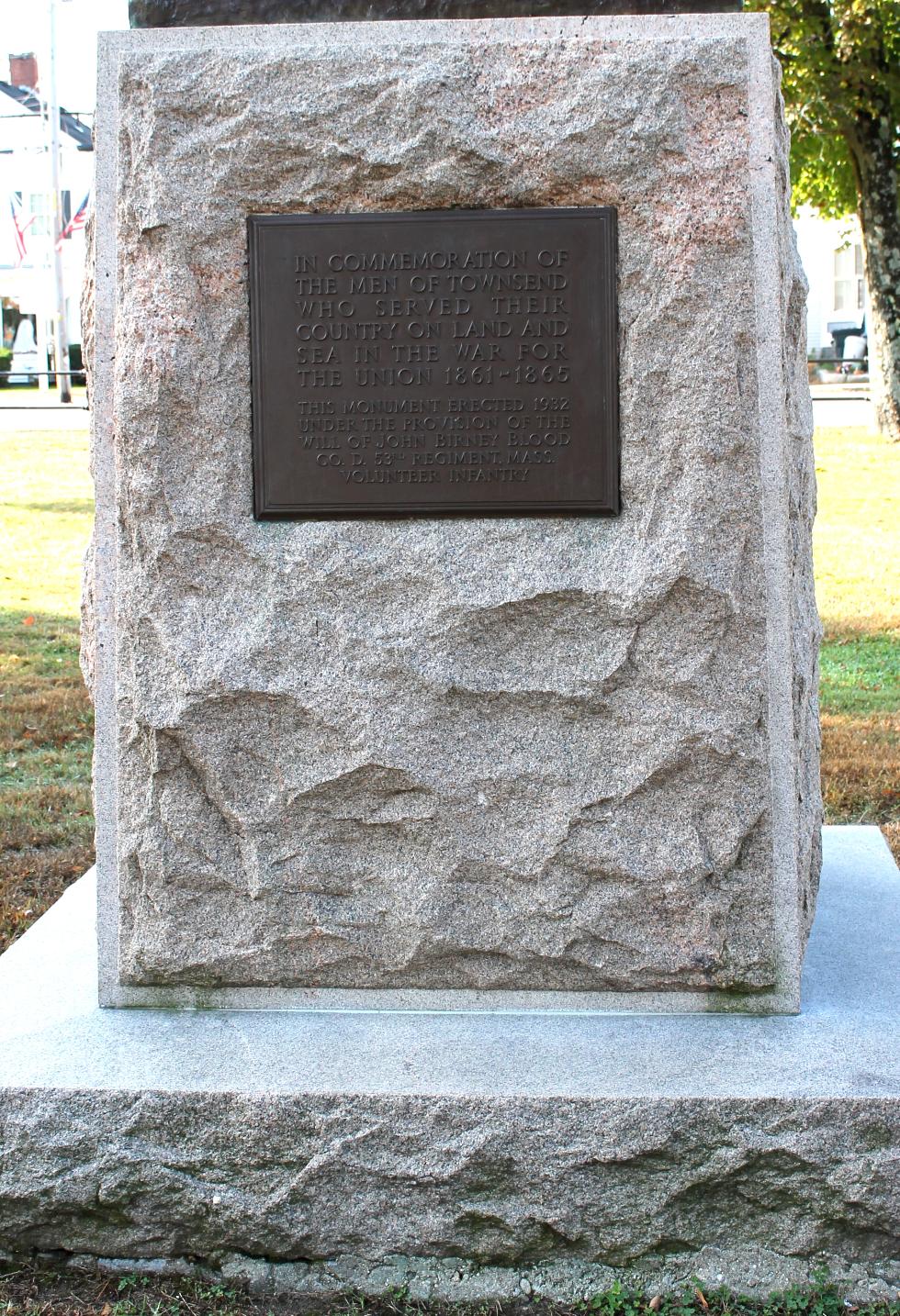 Townsend Massachusetts Civil War Veterans Memorial