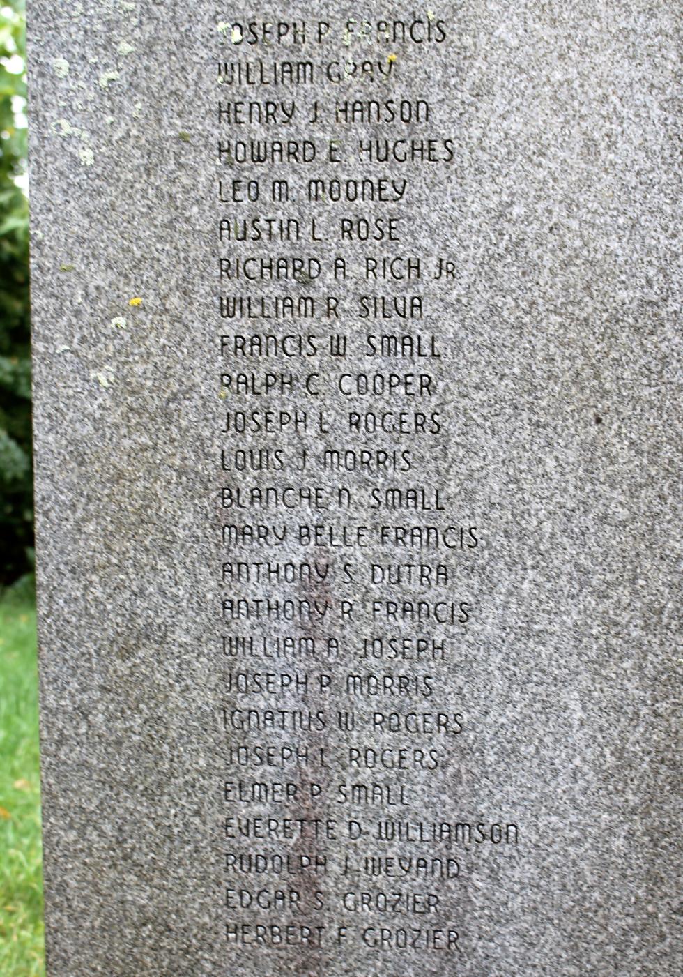 Truro Massachusetts Veterans Memorial